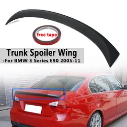 ABS Пластик багажник автомобиля спойлер крыло для BMW 3 серии E90 2005-2011 заднее крыло спойлер задний багажник крыши крыло яркие черные 120 см