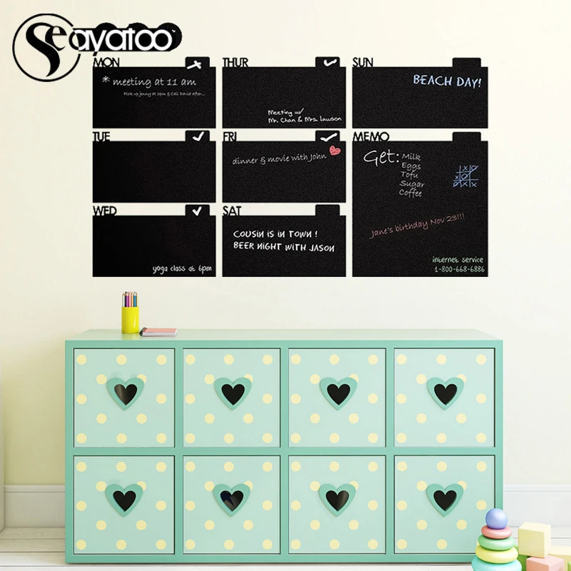 Blackboard Chalkboard Wall Decal Sticker Office Decoration Vinyl
