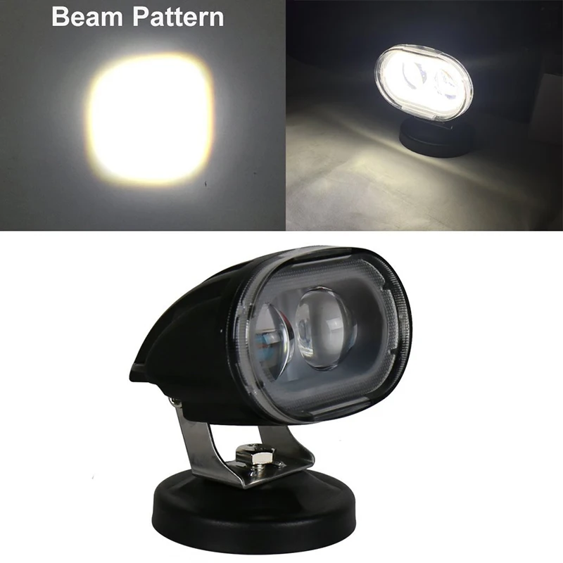 Новейшая точечная Светодиодная рабочая лампа 4D 20 Вт дальнего света, белый точечный луч, внедорожный светильник, синяя вспомогательная дорожная лампочка, мини-Размер 4 х4 ATV