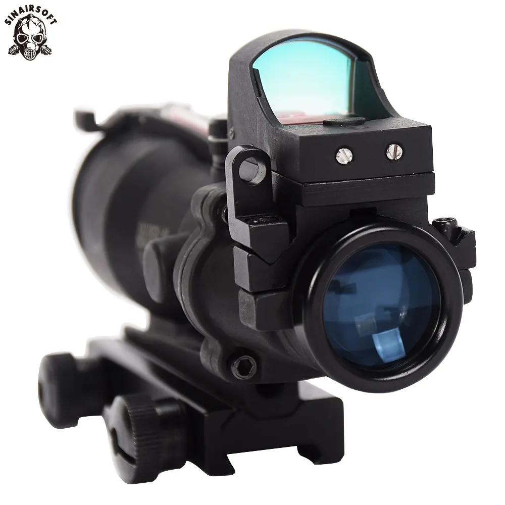 Новинка тактический Оптический Прицел ACOG 4x32 Cahevron сетка из волокна с