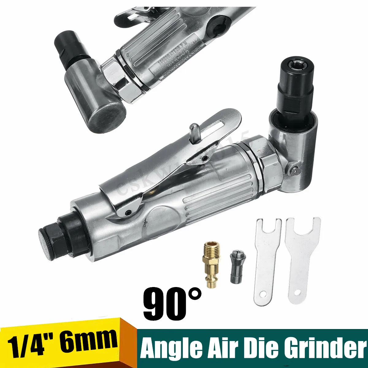 

New 1/4" Air Die Grinder 90 Degree Angle Pneumatic Grinding Mill Engraving Tool Polishing Machine for Pneumatic Tools Set