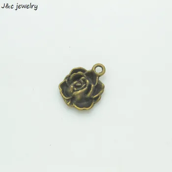 

Wholesale 20pcs antique bronze Plated Charms Pendant flower Jewelry Making DIY Charms Handmade Crafts 17*13mm 3534A