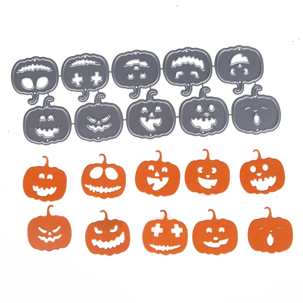 

HamyHo Knife Mold Halloween Pumpkin Border Metal Cutting Dies Stencil Scrapbooking for DIY Paper Album Cards Embossing Dies