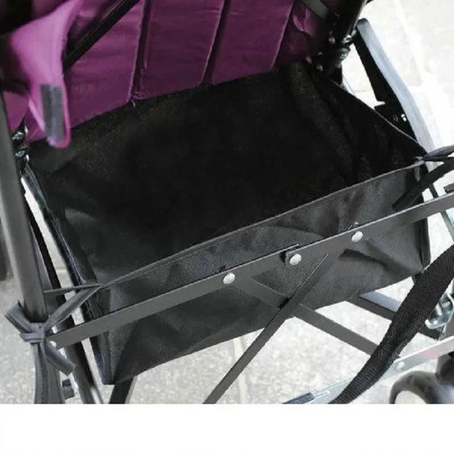 

Baby Carriage Basket Mesh Bag Black Trolley Net Pocket Bottle Diaper Storage Organizer Bag Holder Baby Stroller Accessories
