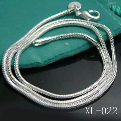 

wholesale 16-30inch 925 sterling silver necklace 1mm Snake Chain+Lobeter Clasp necklace for women chokers fashion accessories