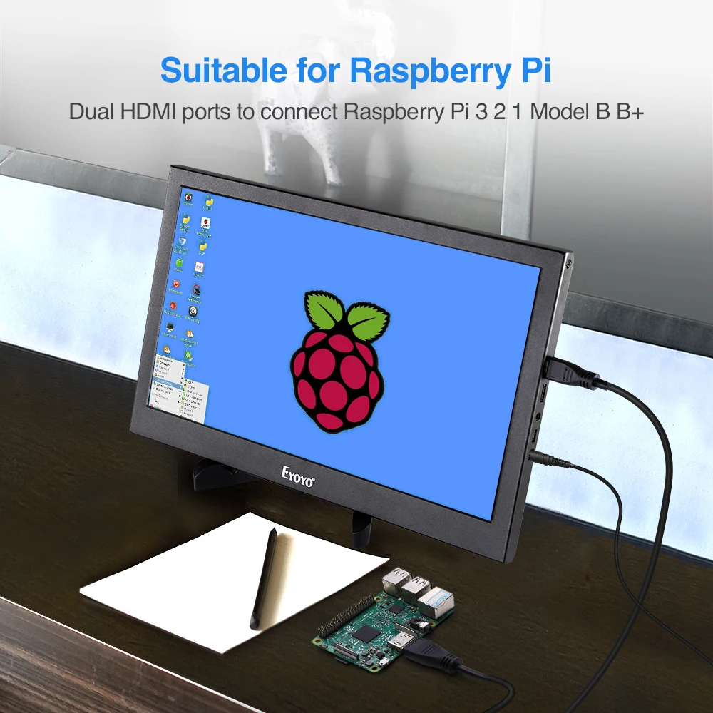 Eyoyo 13," ips CCTV монитор PS3 PS4 Xbox One Xbox 360 WiiU 1920x1080 дисплей для Raspberry Pi поддержка 4K HDMI Входной экран