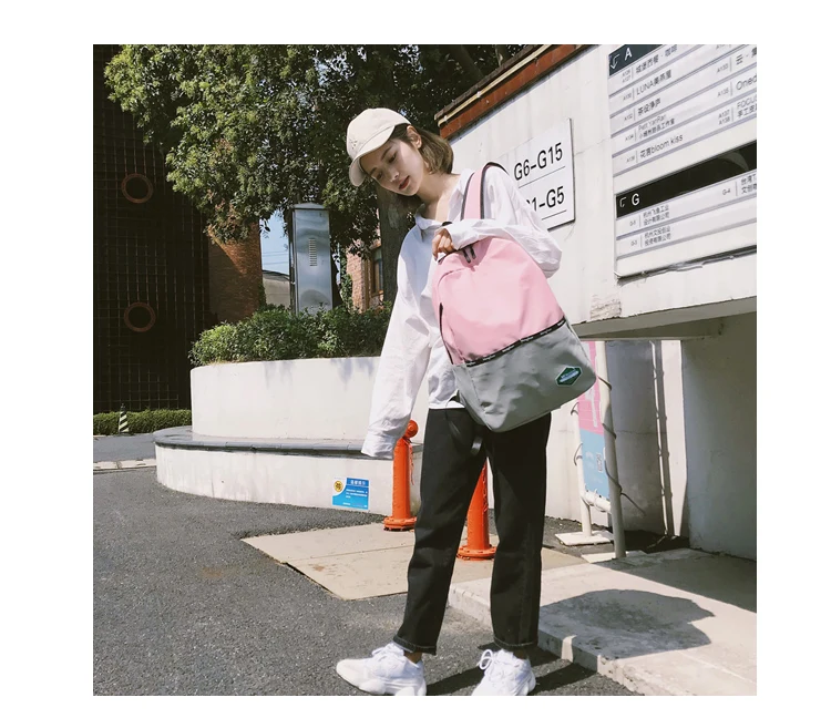 Menghuo Panelled Backpack Women School Backpack for Teenage Girl Fashion Men Travel Bag Unisex Rucksack Bolsas Mochila Sac A Dos_17