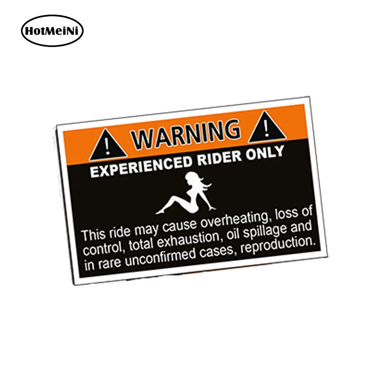

HotMeiNi 3D Car Sticker Experienced Rider Decal Car Styling Argent Auto Tuning Moto Waterproof 4x4 Off Road 13cm x 11cm