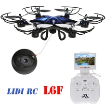 LiDi RC L6F 5,8 ГГц FPV в режиме реального времени позиционируется высота 4CH 6 осевой гироскоп RC Мультикоптер с 2.0MP HD камерой FPV RC Квадрокоптер RTF