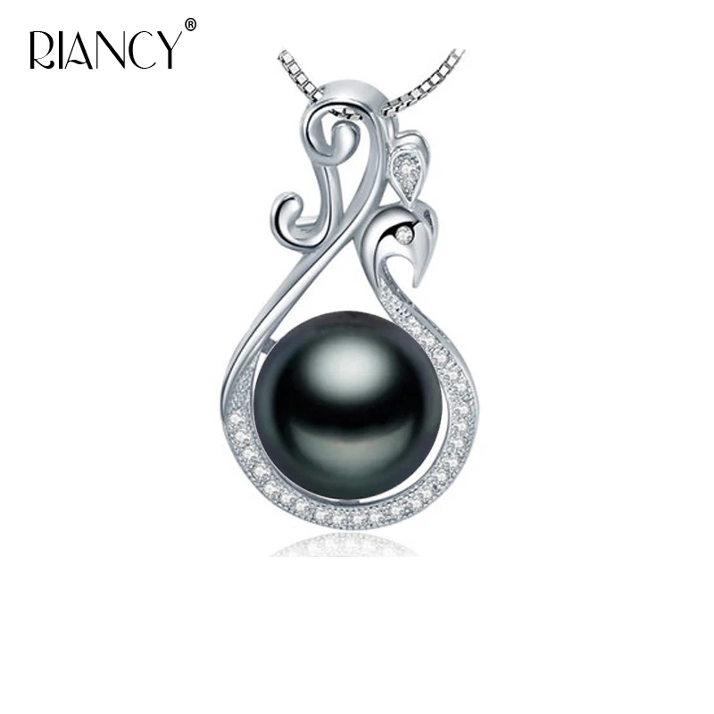 

Natural freshwater pearl pendant necklace for women 925 sterling silver Phoenix engagement fine jewelry gift