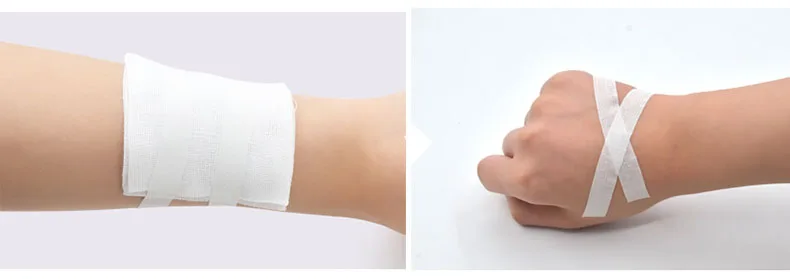 10 Rollsbox Medical Tape Adhesive Plaster Gauze Fixation Tape First Aid Supplies Wound Dressing Breathable Cotton cloth TapeS (11)