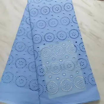 

2019 Latest Nigerian Sky Blue Laces Fabrics High Quality African Laces Fabric For Wedding Dress French Tulle Lace