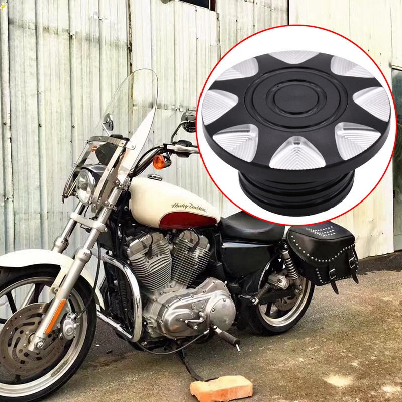 

Motorcycle CNC Groove ROUGH CRAFTS Gas Cap Fuel Cap For Harley Sportster XL883 XL1200 1996-2015 , New For Motorcycle Styling