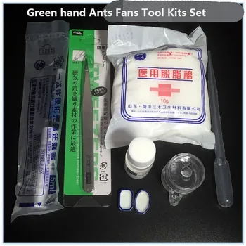 

Ants Pet Fans Tool Kits Set For Ants Nest Cleaning Brush Drip Tube Food Plate Tweezers Cotton Balls Hooks Ants Nest DIY Parts