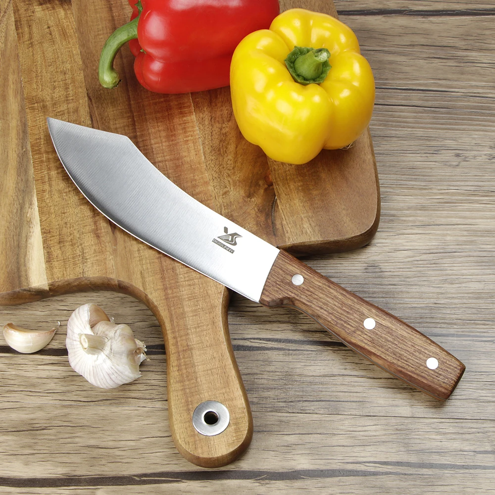 BIGSUNNY нож для мясника из нержавеющей стали нож шеф-повара-7 дюймов острое лезвие-Палисандр Ручка-для пилинга нож для мяса
