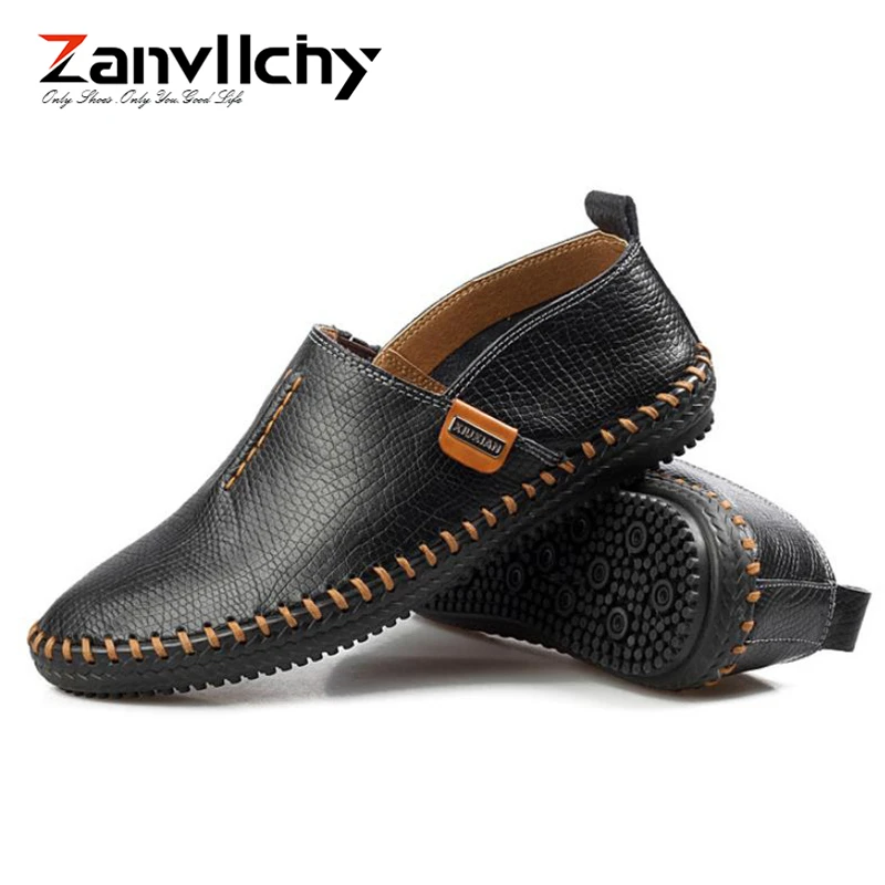 

Zanvllchy Men's Fashion Casual Driving Flat Shoes,Genuine Leather Sneakers,Breathable Comfortable Moccasins Mens Loafers.