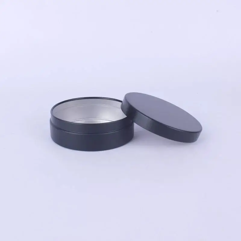 Download 1pcs/lot 100ml Matte Black Aluminum Jar Cosmetics Cream ...