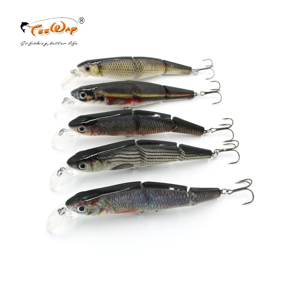 Teeway 1Pcs 11.5cm 16g 3-Segement Isca Artificial Pike Lure Muskie Fishing Lures Swimbait Crankbait Hard Bait Accessory | Спорт и