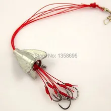 Высокая Qulity 1 шт. Взрывное рыболовный крючок свинцом