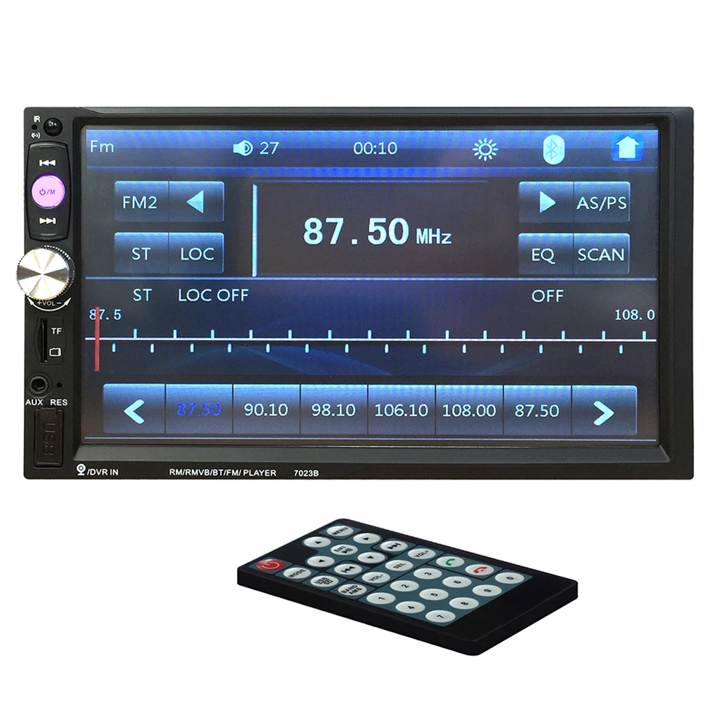 

7023B Car 2 Din MP5 Player 7 Inch Touch Scrren Media Radio Player Support TF Card