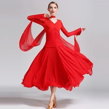 red black standard dance dress dance ballroom costume woman foxtrot dress waltz dress ballroom tango dresses fringe social dance