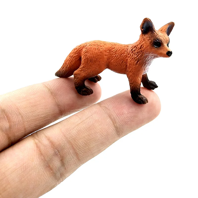 Simulation Mini Fox Pig Animal Model Figure Figurine Diy Home Decor Miniature Fairy Garden Decoration Accessories Modern Statue fidget toys mechanical pencil set night light color marker pens plush toy patch emblems phone keychain diving mask led table lamp nut spice grinder