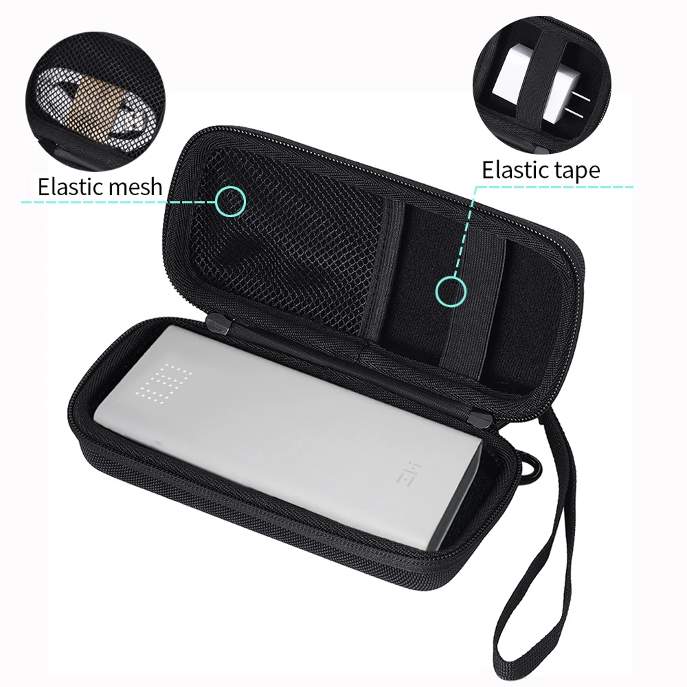 

2019 Newest Hard EVA Cover Case for ZMI Power Bank 20000 20000mAh QB821 Cover Portable External Battery Phone PowerBank Bags
