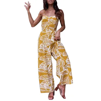 

Summer Women Modern Lady Sleeveless Sheet Printed Overall Clubwear Off Shoulder Slim Fit Body Sexy Bodies