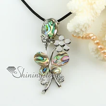 Бабочка цветок Радужный Галиотис горный хрусталь с ракушками и mother of жемчужный оболочка жемчужное ожерелье 2013 дешевые модные ювелирные украшения