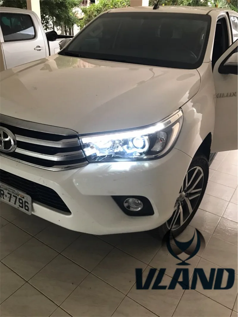 Doxa автомобильный Стайлинг для Toyota Hilux фары- Revo светодиодный фонарь DRL Hid головной фонарь Angel Eye Bi Xenon аксессуары