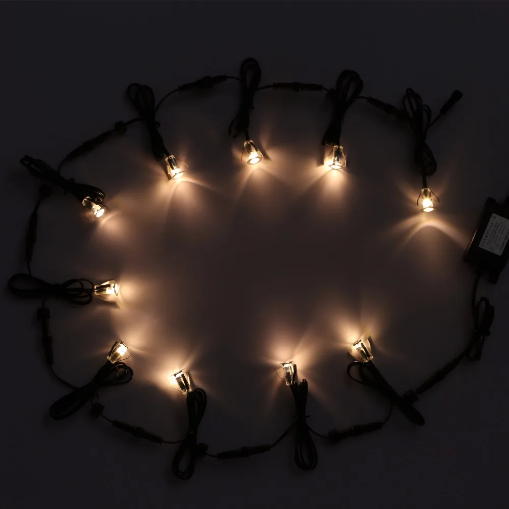 Livre à Prova Pátio da Lâmpada Luz ao ar Inoxidável Varanda Shopping Levou Inground d' Água Piso Decking 10 Pçs - Set B111-10 Decoracion Jardin Aço 19 inground led