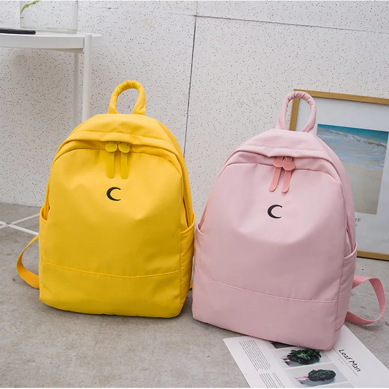 الحقائب المدرسية للفتيات بسيطة أكسفورد المدرسية ل مراهق حقيبة ظهر الطالب حقيبة نمط Preppy Bagpack 2019 عودة حزمة الأسود
