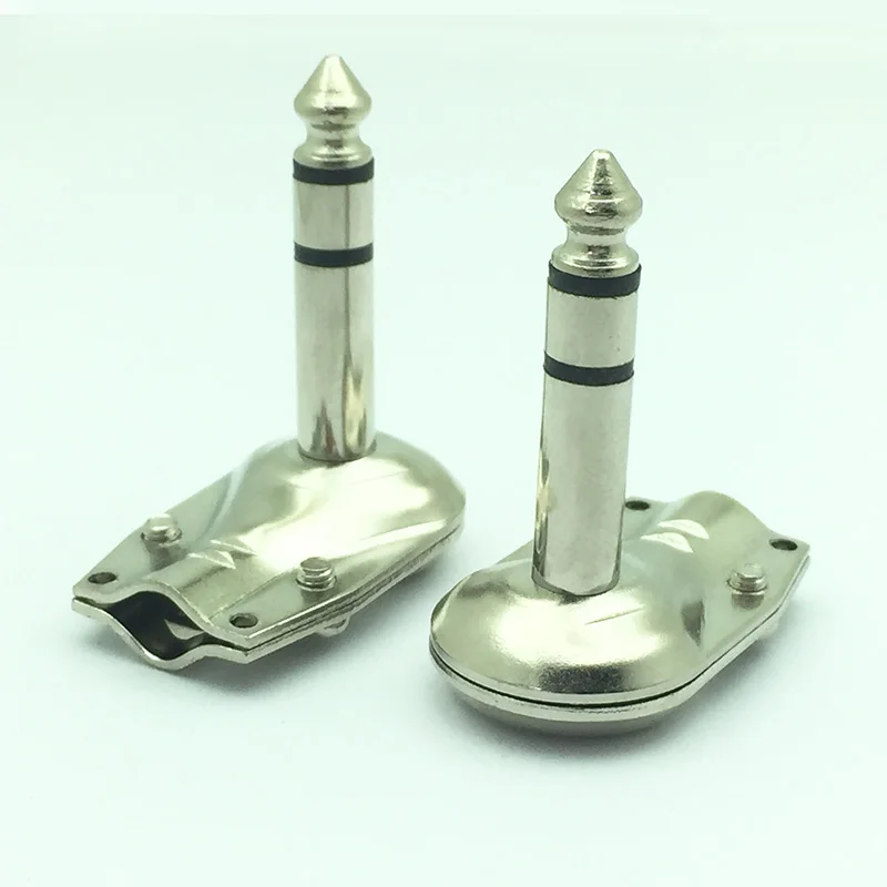 Right Angle 6.35mm Jack 3 Pole Stereo Male Plug Guitar Phono 14 Inch Plug for Guitar Effect Pedal Instrument (4)