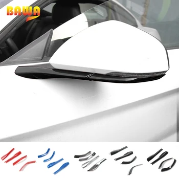 

HANGUP 5 Color ABS Car Side Rearview Mirror Base Cover Decoration Stickers For Ford Mustang 2015 Up Car Styling