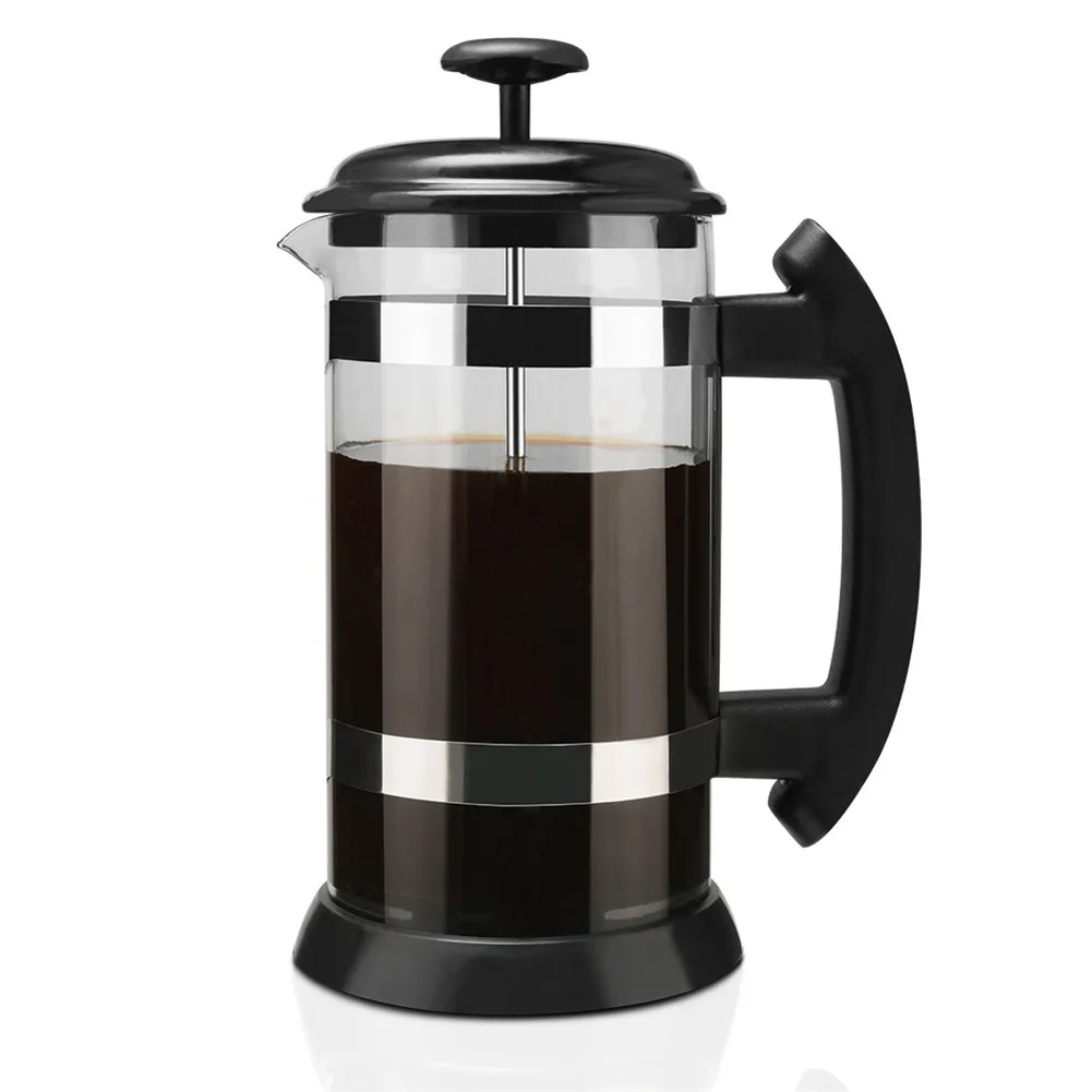 

Coffee Tea Maker with Filters Stainless Steel Plunger Glass Tool for Moring Coffee RT99