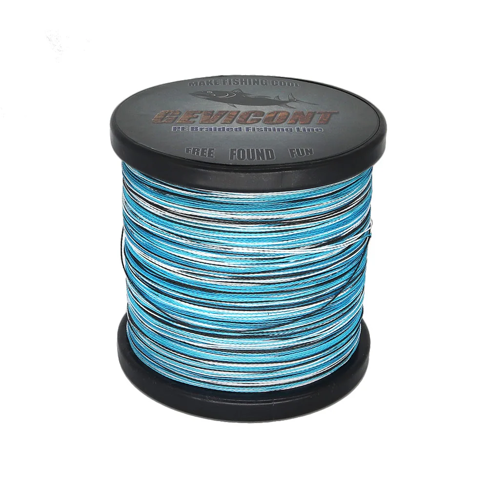 Рыболовная леска 1000 м 1094yds большая игра Multifilament 4 нити PE плетеная 10 100LB сильная