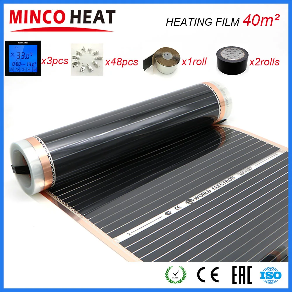 

40M2 Electric Warm Floor Heating Film, Difference Width Can Choose Room Heater