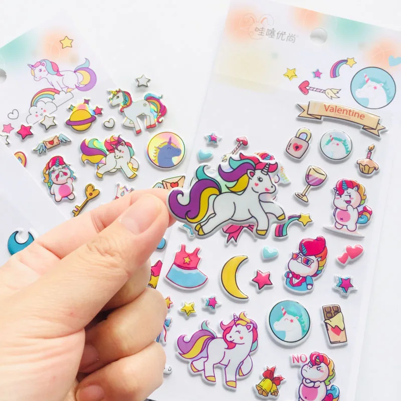 

20 setS/1 lot Stationery Stickers Rainbow unicorn Decorative Mobile Stickers Scrapbooking DIY Craft Stickers