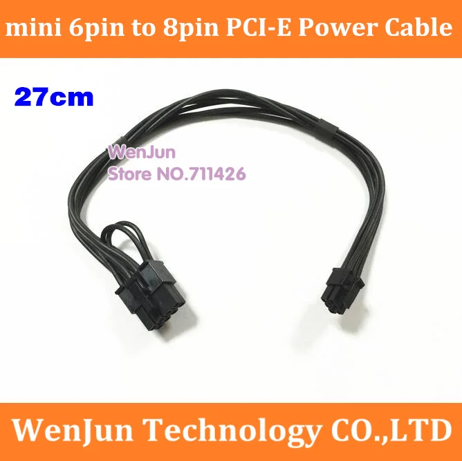 Di Alta Qualità Mini 6 Pin 6 Pin A Pci-E Pci Express 8 Pin 8 Pin Cavo Di Alimentazione Della Scheda Video 27Cm Supporto Per Mac Pro G5 Gtx480 Gtx680