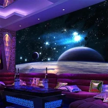 Beibehang пользовательские 3D Прохладный мечта звездное небо Вселенная тема пространство фото обои росписи гостиная ресторан кафе фон