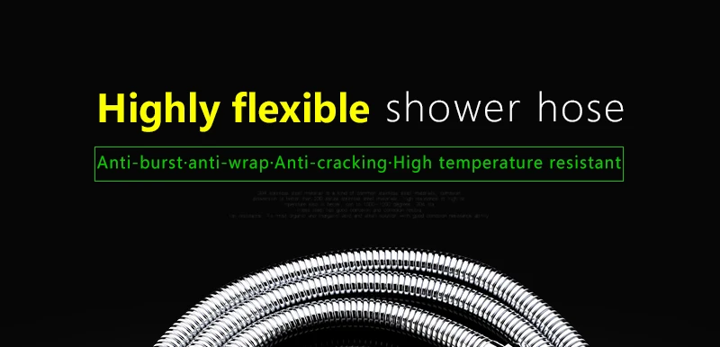 Plumbing Hoses Stainless Steel Shower Hose 1.5m Plumbing Hose Bath Products Bathroom Accessories SUS304 Shower TubingHoses (1)
