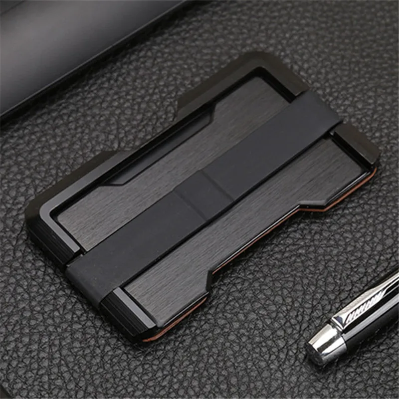 

BISI GORO 2020 Card Wallet Aluminum Alloy Business Credit Card Holder Metal Men and Women High Quality Multifunctional Wallets