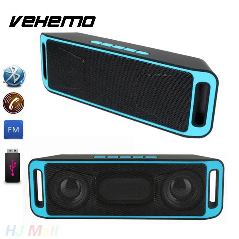Дешевый SC208 беспроводной Bluetooth 4,0 динамик стерео сабвуфер динамик s TF USB fm радио Встроенный микрофон двойной бас полный диапазон HIFI звуковая коробка