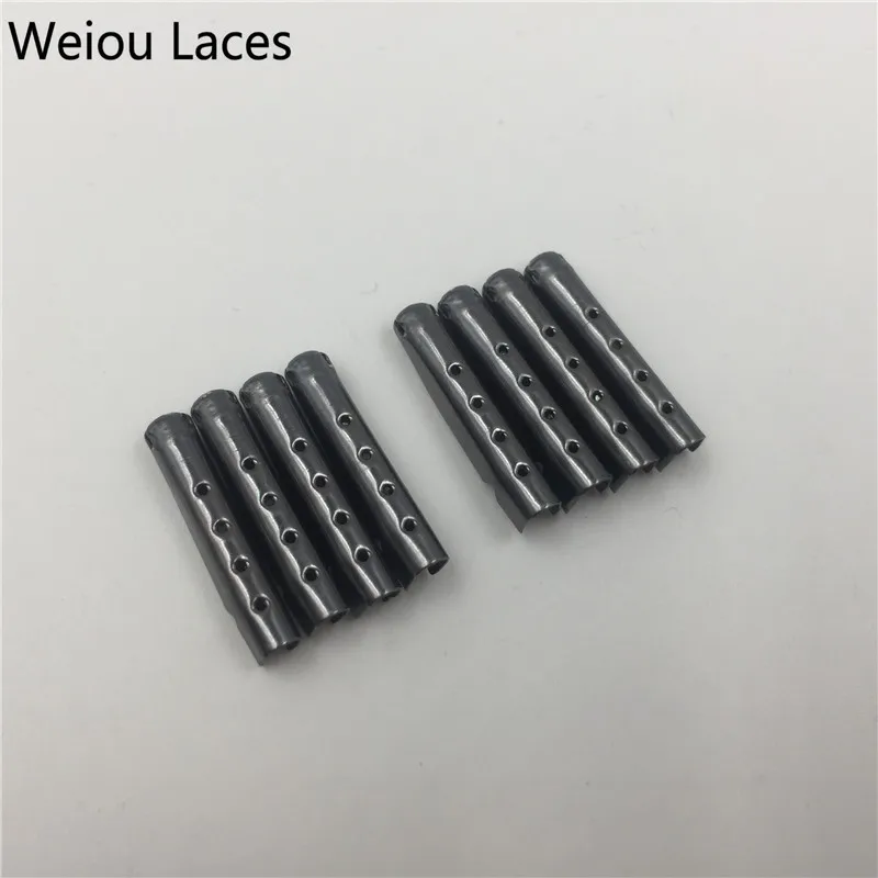 Weiou 4 шт. 1 комплект шнурков 3 8x22 мм наконечники Aglet металлические зажимы для сделай