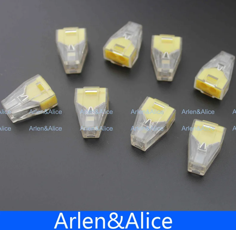 

20 pcs PCT-102 Push wire wiring connector For Junction box 2 pin conductor terminal block