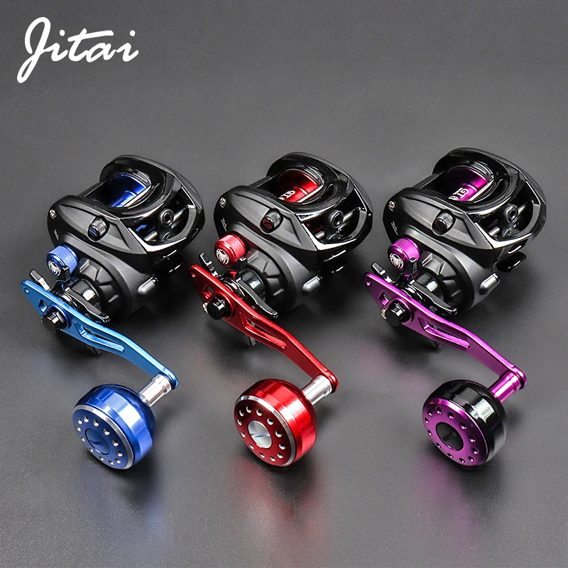 

JITAI Baitcasting Fishing Reel Stainless Steel 12BBs 8KG Carbon Fiber Drag Carretilha Coil Wheel 92MM Extended Handle Knob