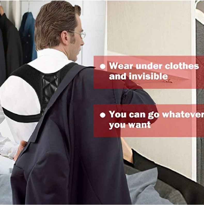 2019 FDA CE adjustable upper back posture corrector for women men