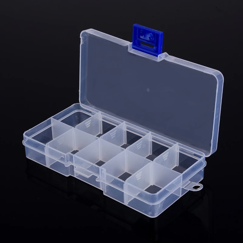 Регулируемая сетка 10 слотов коробка электронный Запчасти хранения винт прозрачный многофункциональный инструмент Функция инструмент