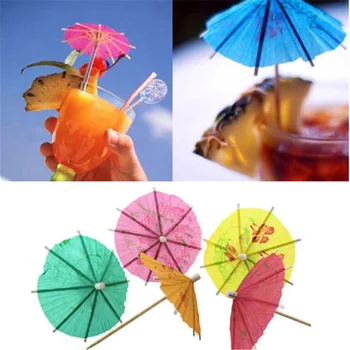 

864pcs DHL Cocktail Parasols Umbrellas drinks picks wedding Event Party Supplies Holidays luau sticks