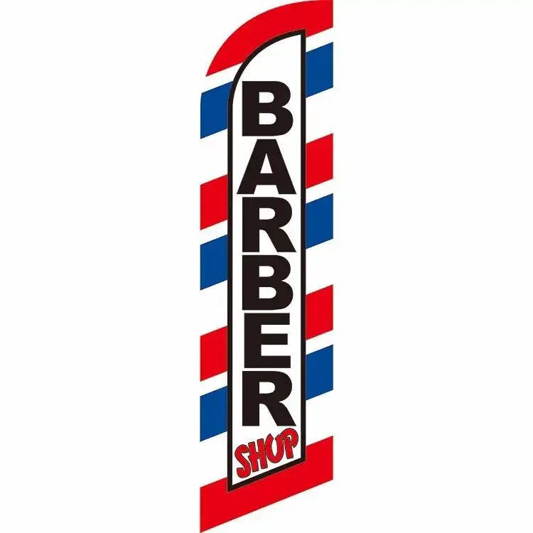 Free Ship Graphic Now Salon Barber Beach Flag Custom Knitted